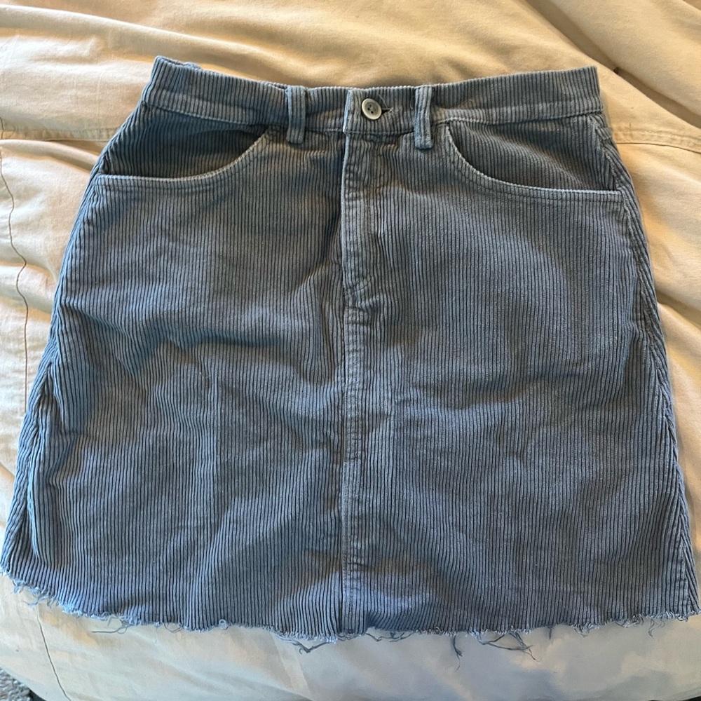 Grey corduroy Brandy Melville skirt
